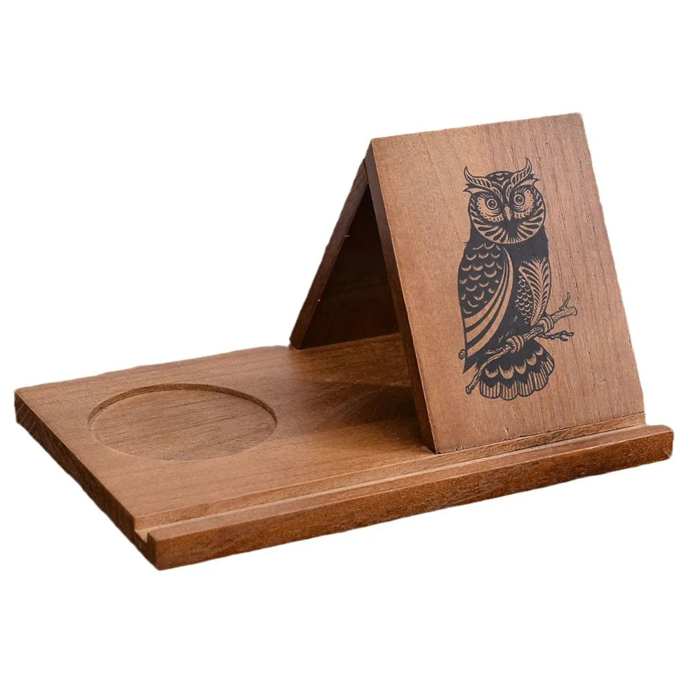 Owl Wooden Triangle Reading Stand